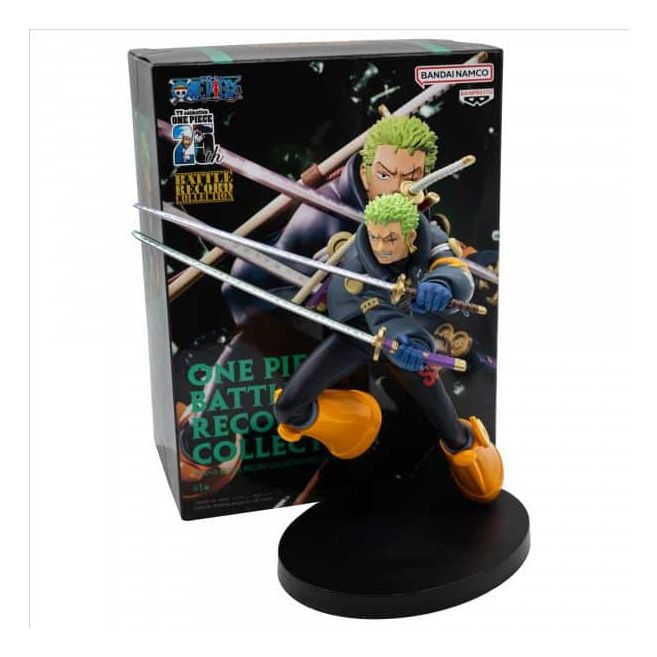Banpresto - Figura coleccionable One Piece Battle Record Collection de Roronoa Zoro, 16 cm, PVC de alta calidad, ideal para fans y regalos