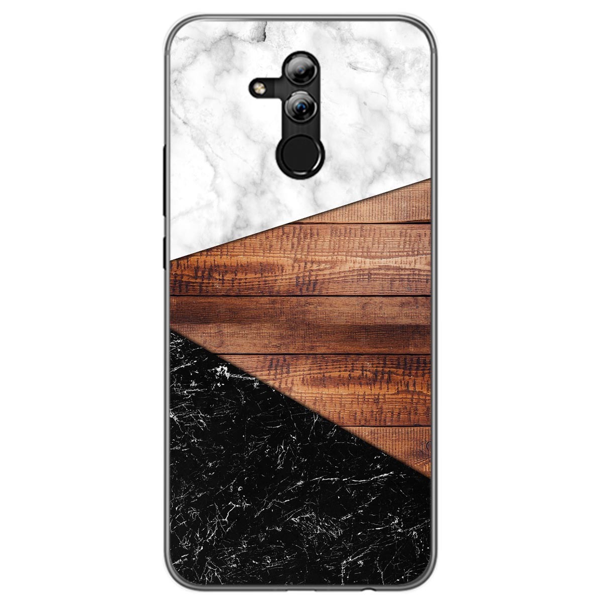 Tumundosmartphone Funda Gel Tpu para Huawei Mate 20 Lite diseño Mármol 11 Dibujos