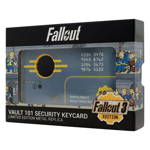 Réplica Llave de Seguridad Vault 101 Fallout 3 Edición Limitada Fanattik