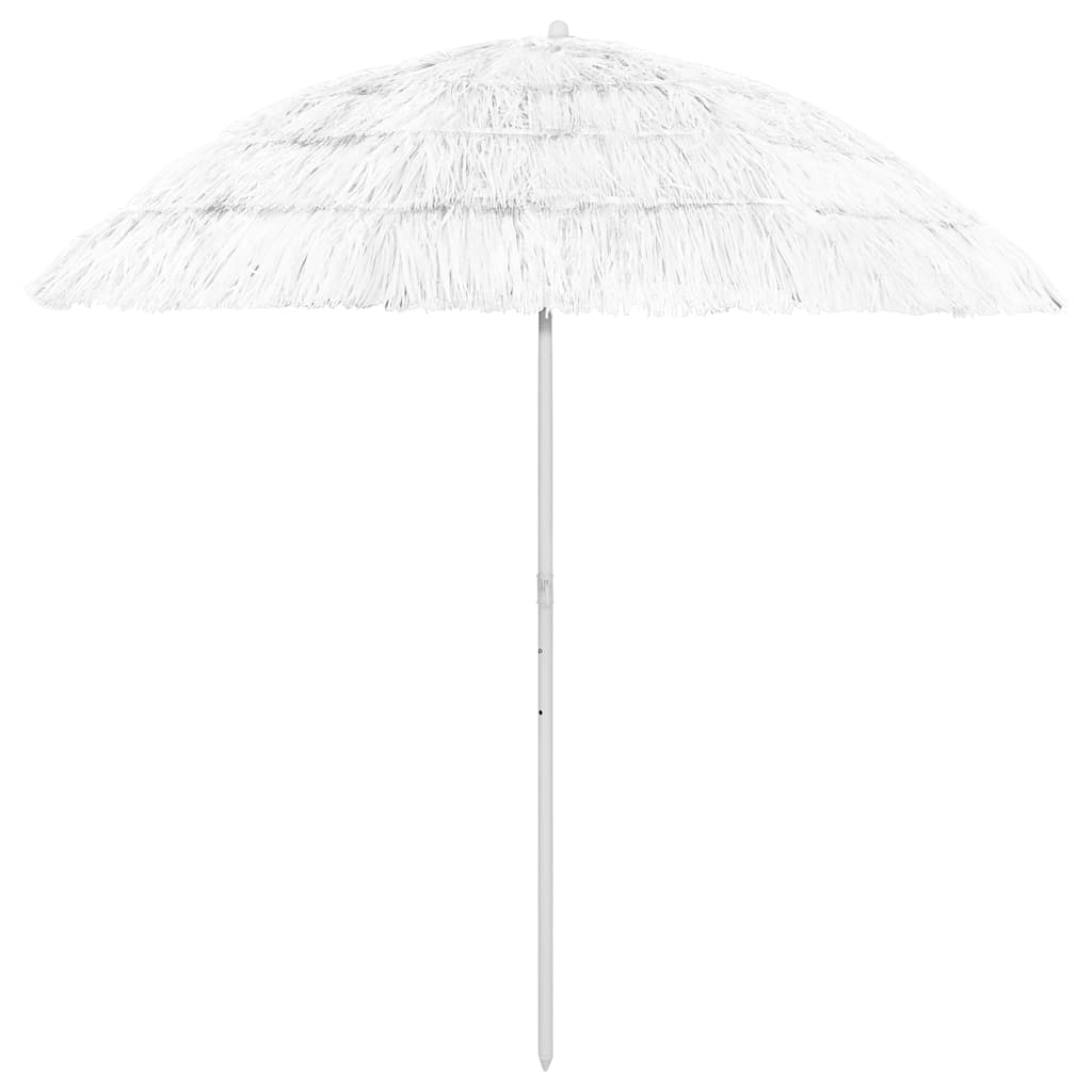 vidaXL Sombrilla de playa Hawaii blanco 240 cm