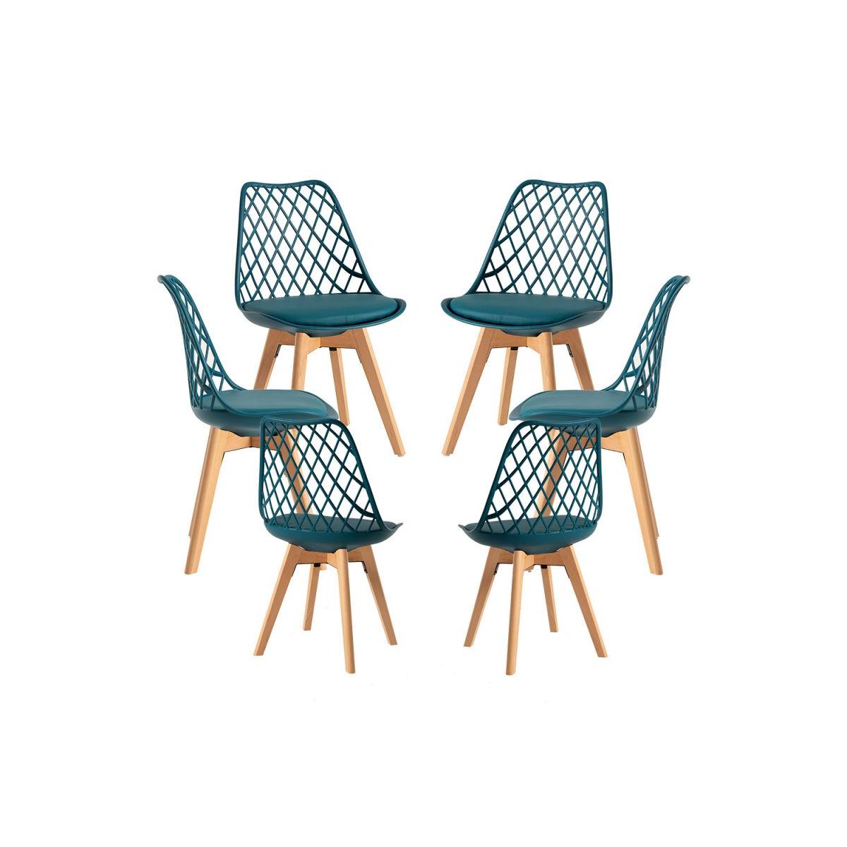 Regalos Miguel - Packs Sillas Comedor - Pack 6 Sillas Mima - Verde azulado