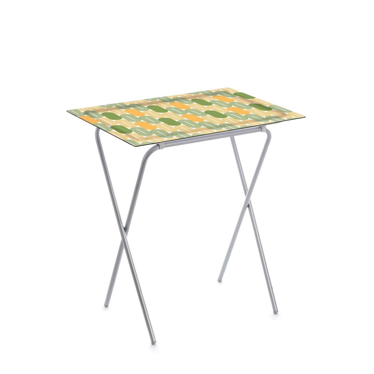 DON HIERRO - Mesa plegable auxiliar ADA con bandeja extraíble para interior y exterior-