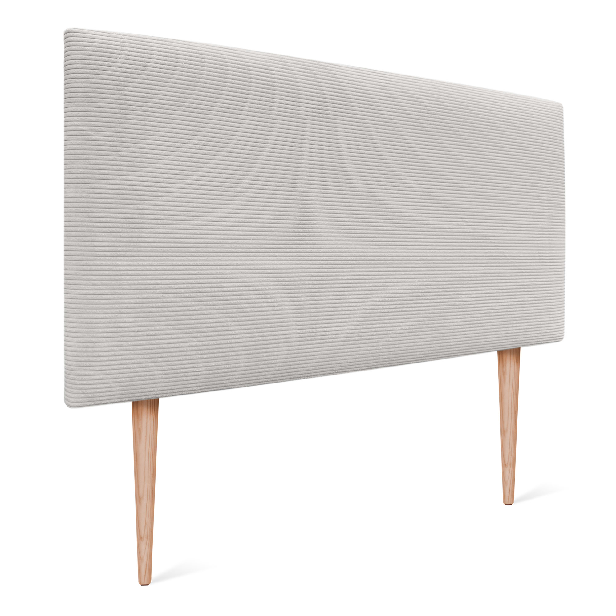 DHOME Cabecero de Pana Liso con Patas Alta Gama Moderno 8cm Grosor