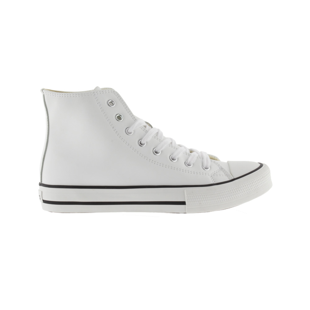 Victoria Tribu Zapatillas abotinadas de efecto piel con cordones blancos 1065175