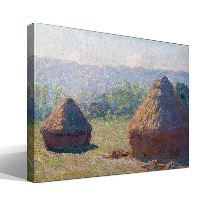 Cuadro Canvas Monet, Verano - Lienzo Algodón 100% - Bastidor Madera 3x3cm - Alta Resolución