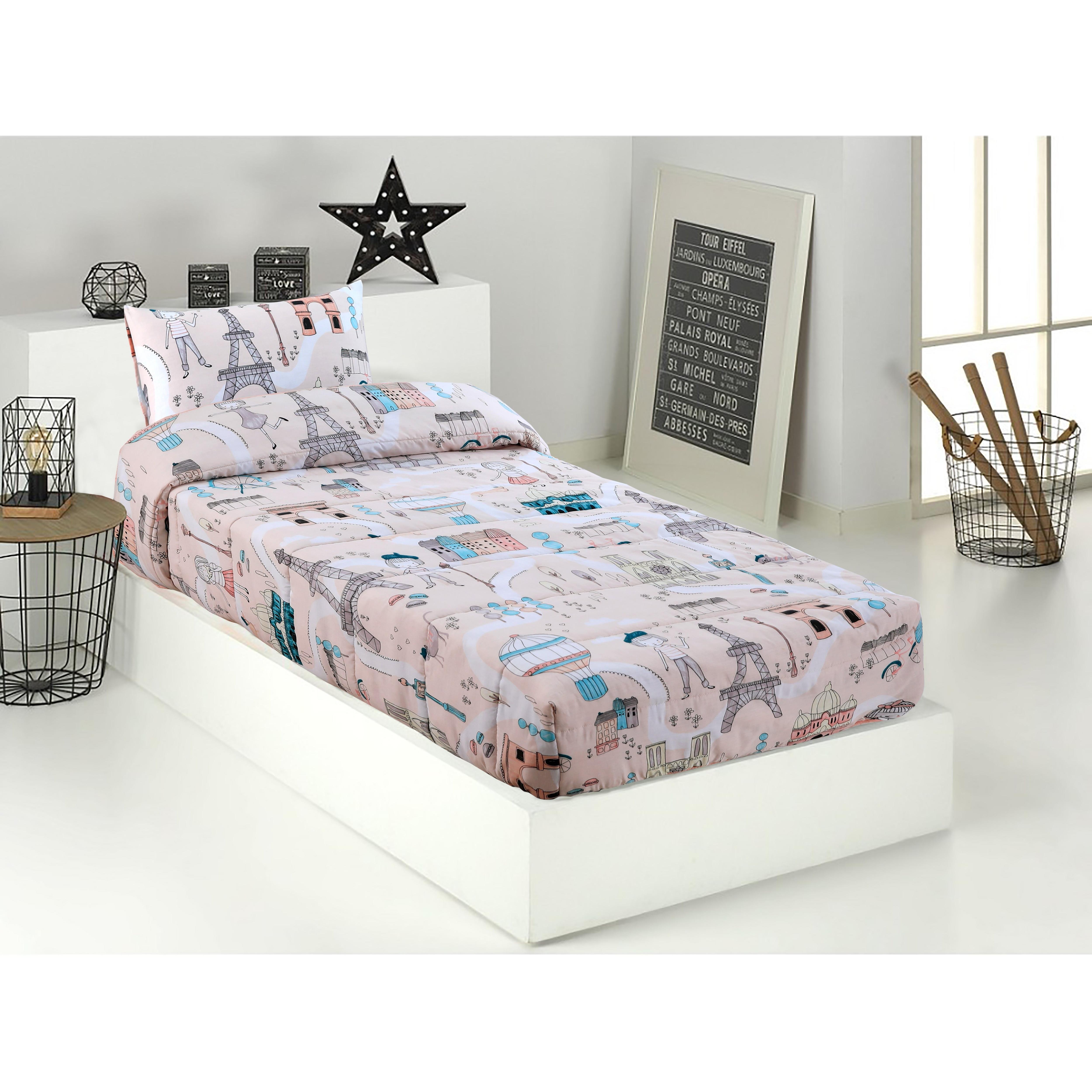 Edredón Ajustable Infantil Cama 90 y Cama 105 Niñas Ohlalá