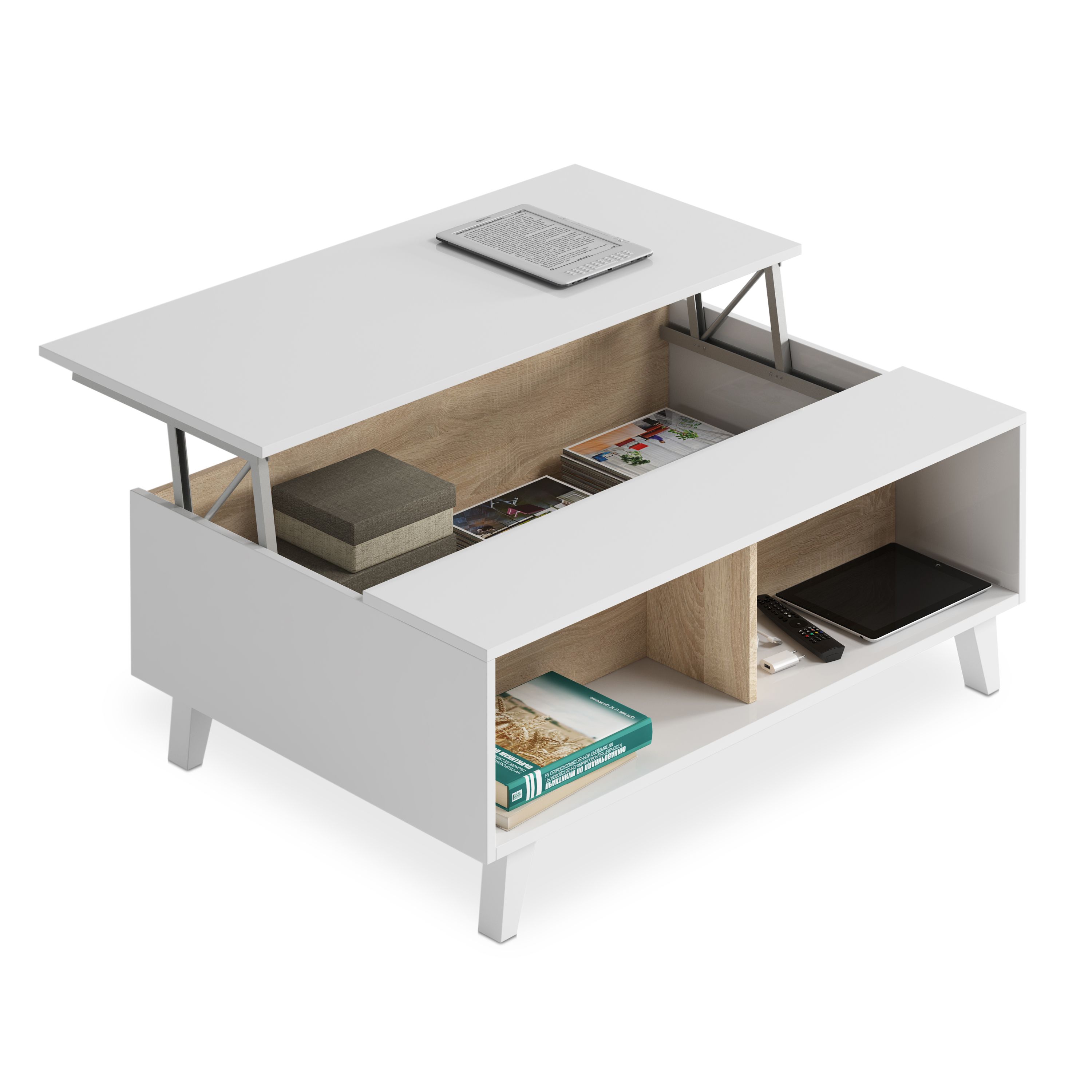 Habitdesign -Mesa de centro elevable Niva