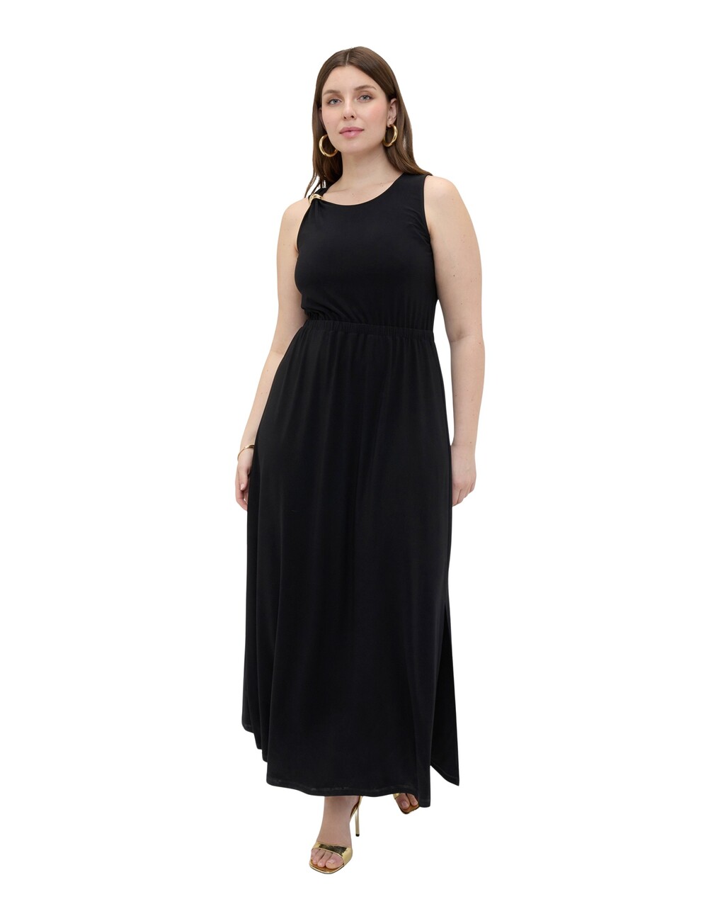 Fiorella Rubino - Vestido largo de punto con escote en la espalda