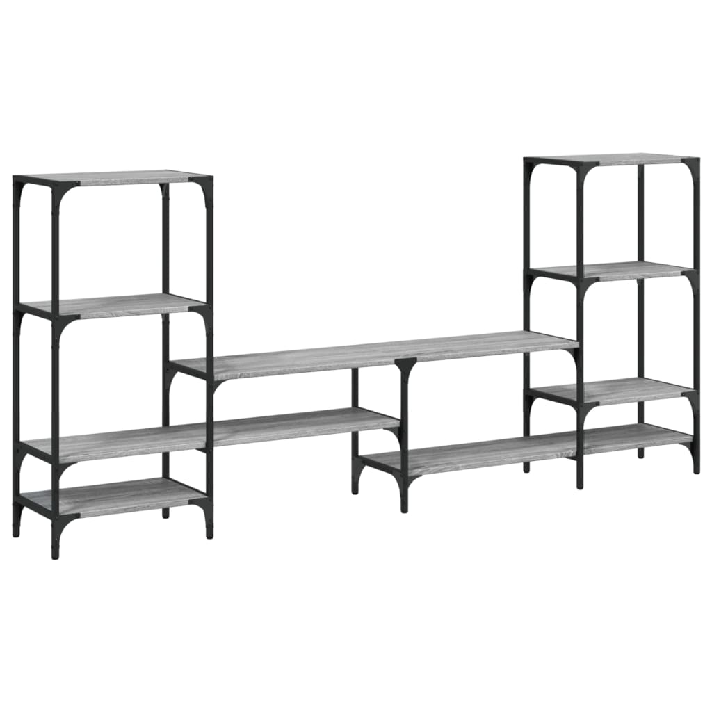 Vidaxl Mueble de TV Madera de Ingeniería 206,5x28,5x95 Cm - Gris Sonoma