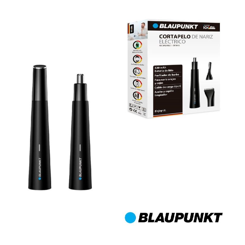 Cortapelo de nariz electrico blaupunkt - accesorios perfilador - recargable