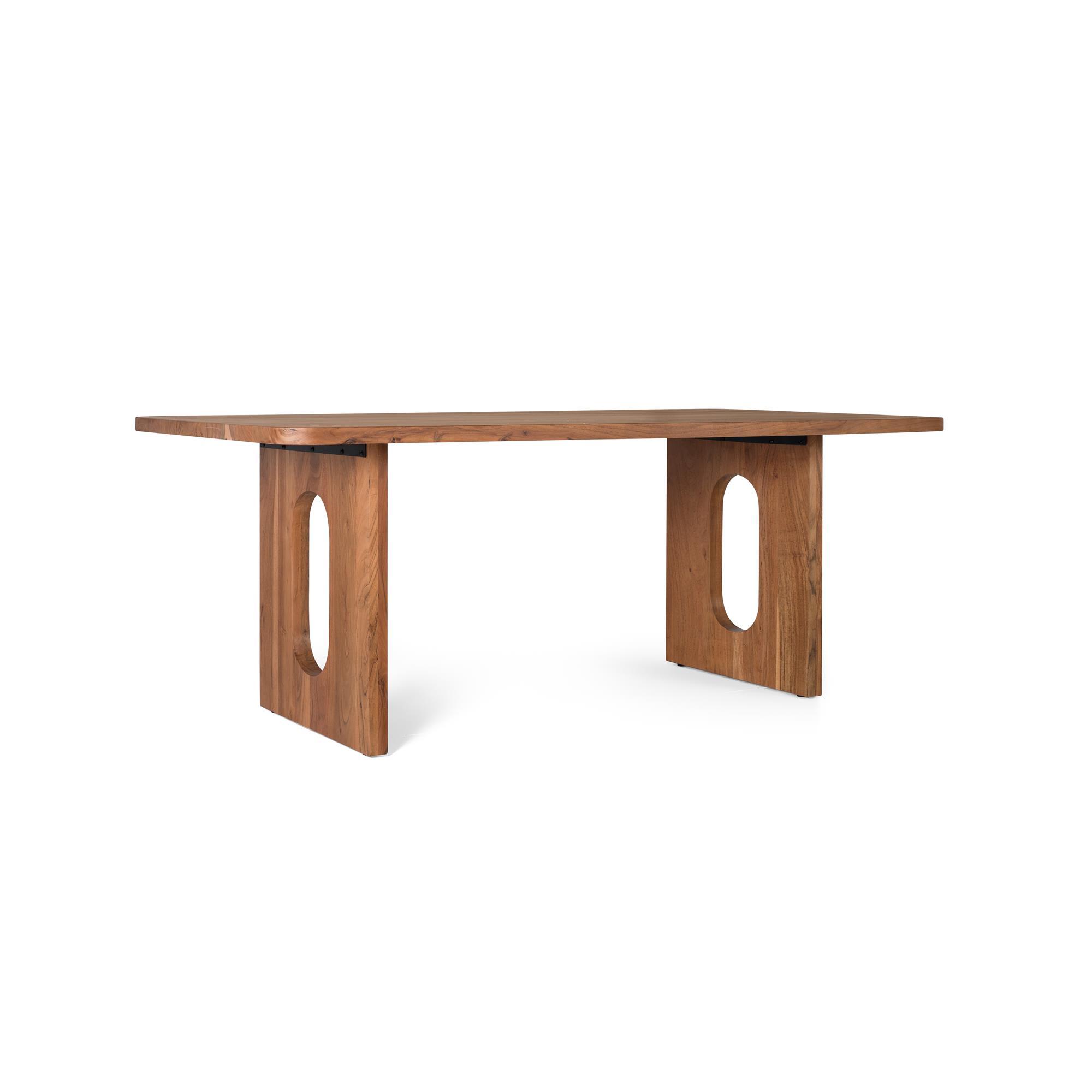 Mesa de comedor en madera de acacia natural 2 metros