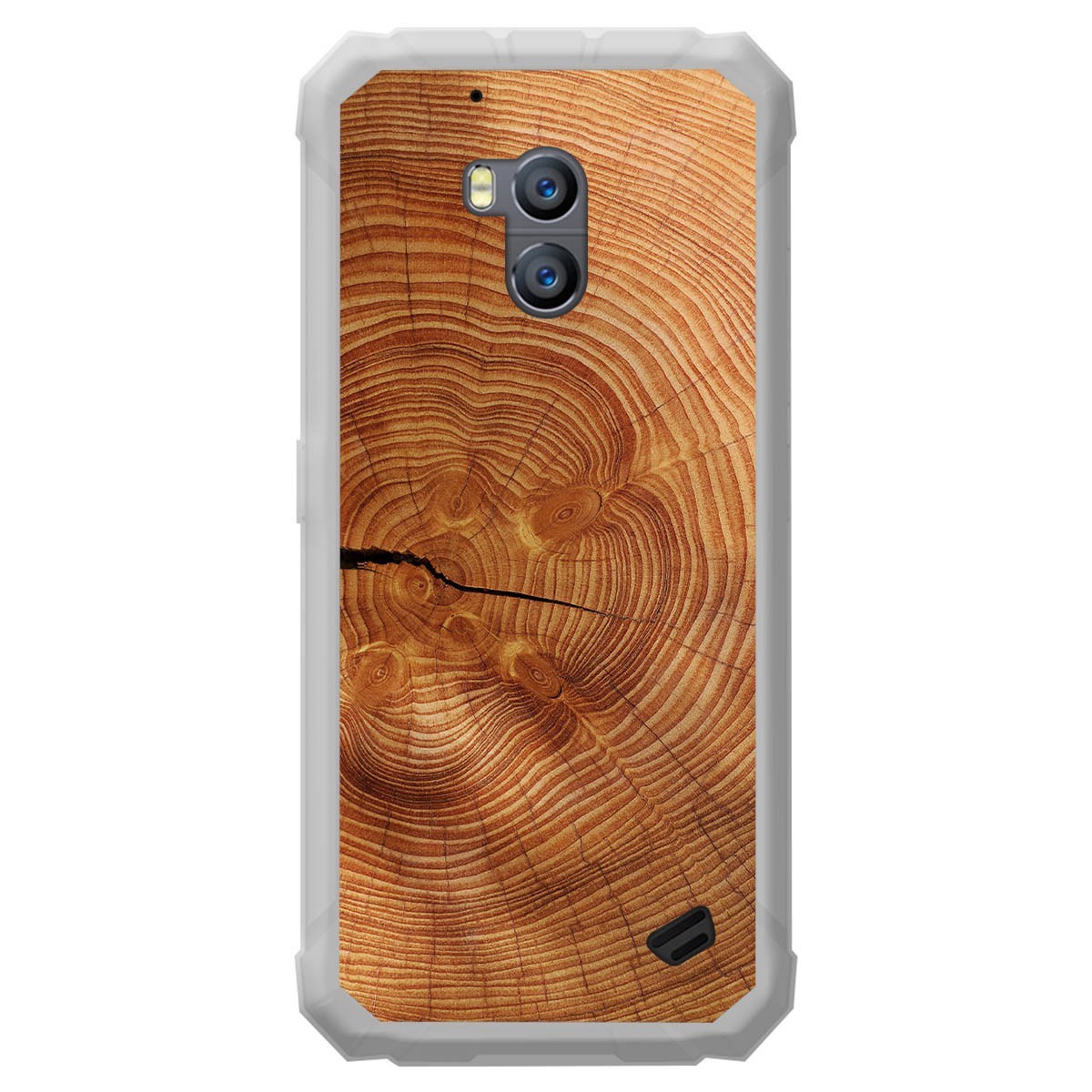 Tumundosmartphone Funda Gel Tpu para Ulefone Armor X2 diseño Madera 04 Dibujos