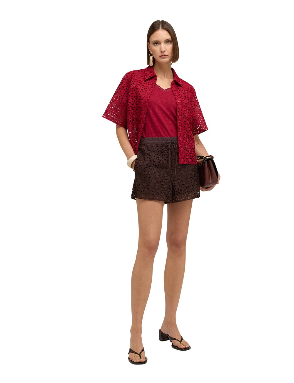 Motivi - Shorts de encaje macramé