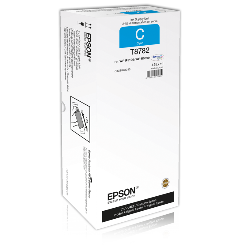 Epson T8782 XXL Cartucho de Tinta Original Cian