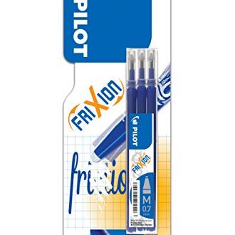 Pilot - Set 3 Recambios FRIXION BALL & CLICKER color AZUL