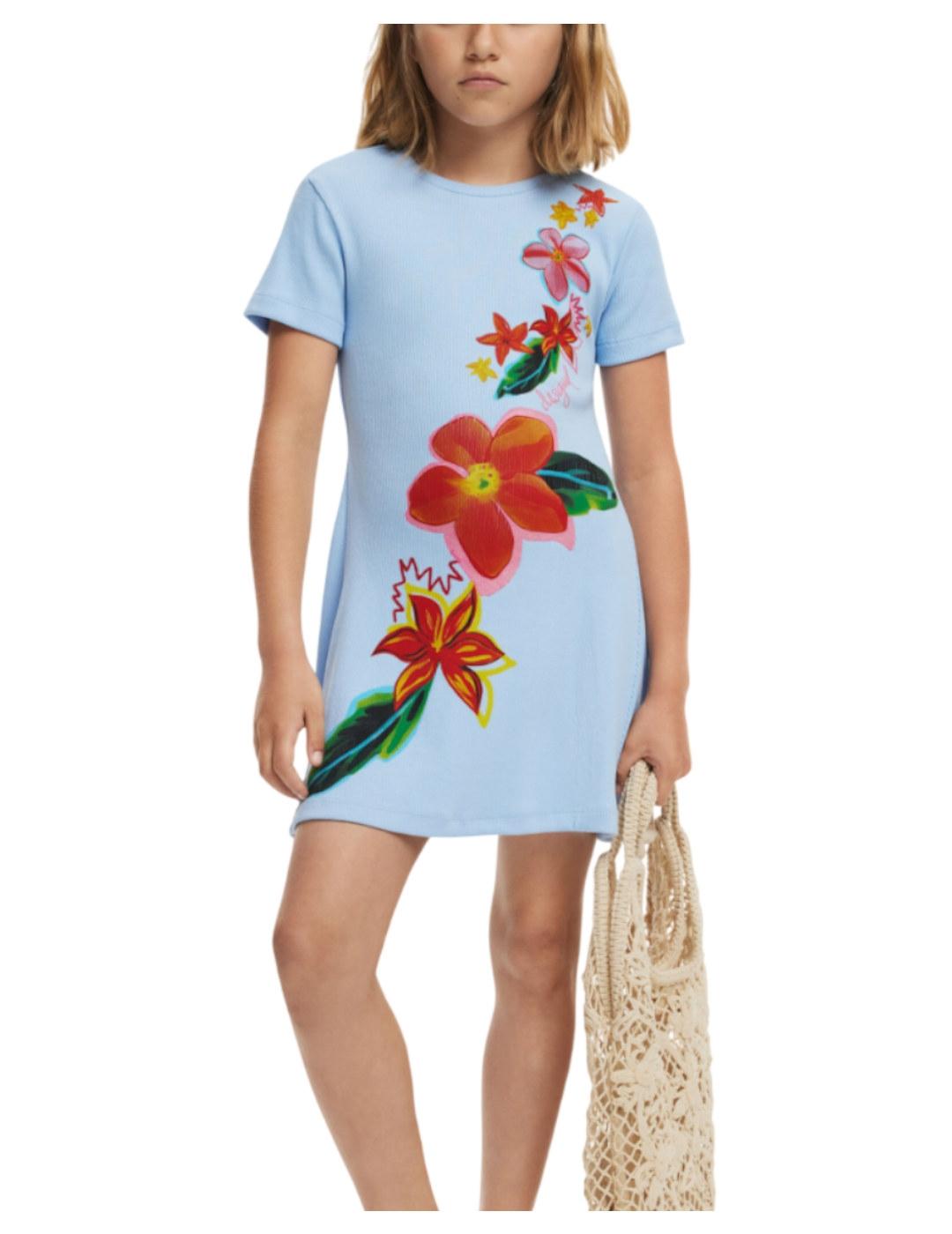 Desigual Azul Vestido Bali Talla 152