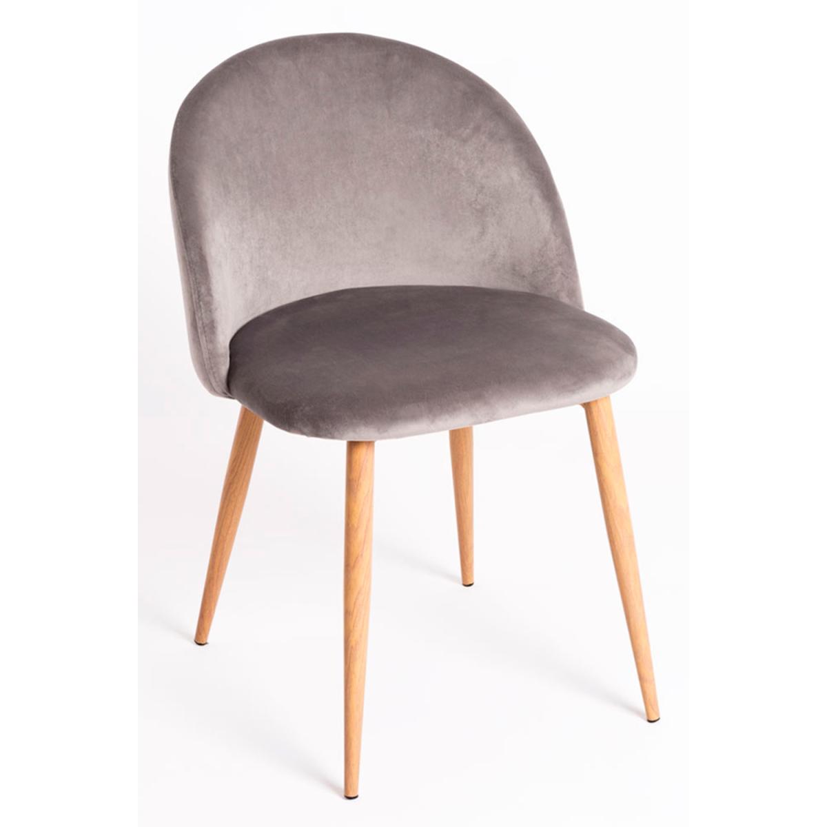Regalos Miguel - Packs Sillas Comedor - Pack 6 Sillas Vint Terciopelo - Gris
