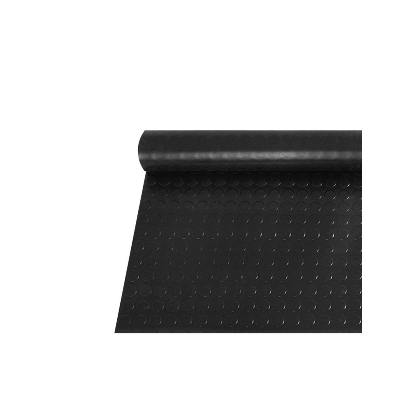 Suelo Goma Circulo Negro - Rollo 3 mm 15 x 2 m