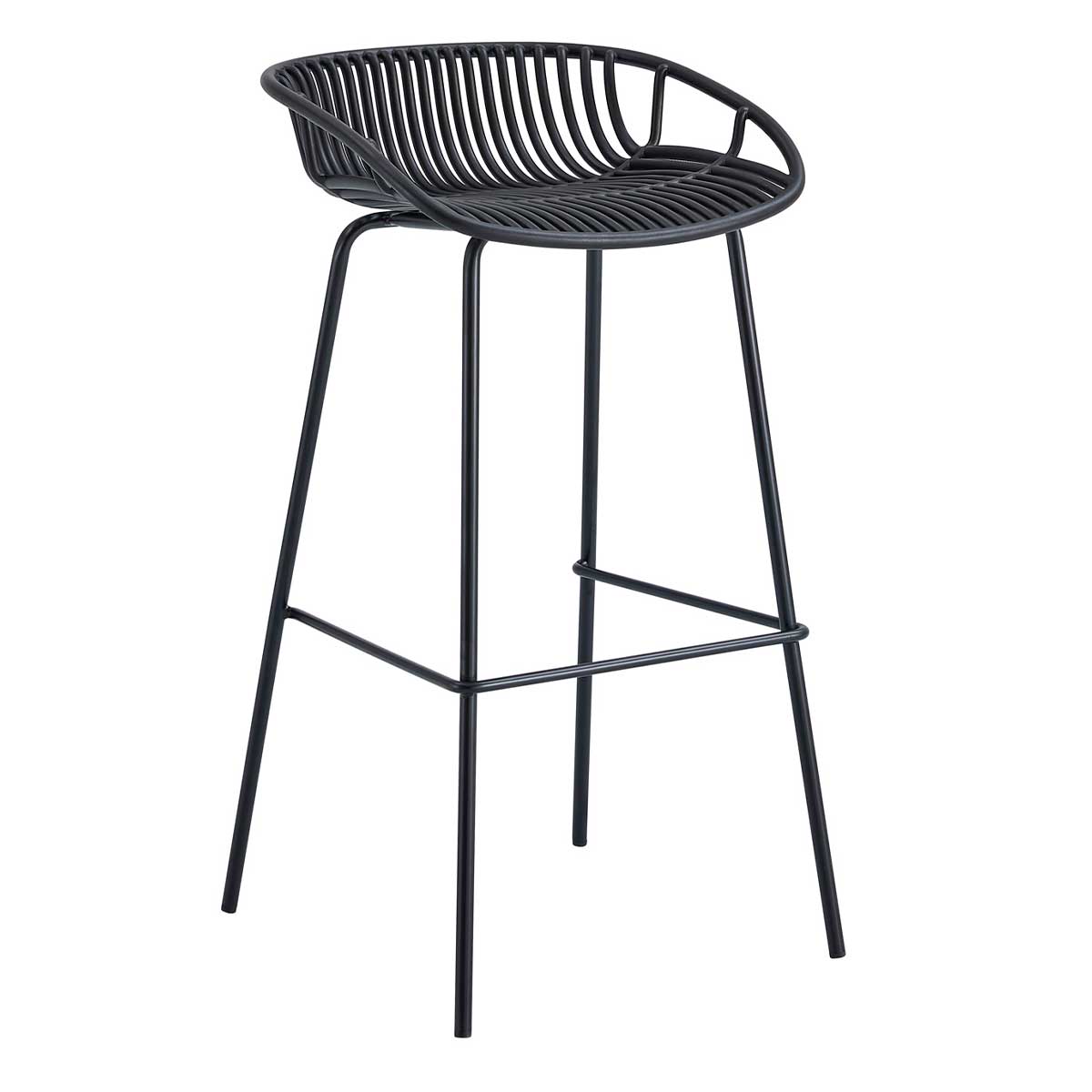 Pack de 4 taburetes altos Shell uso interior/exterior Adec