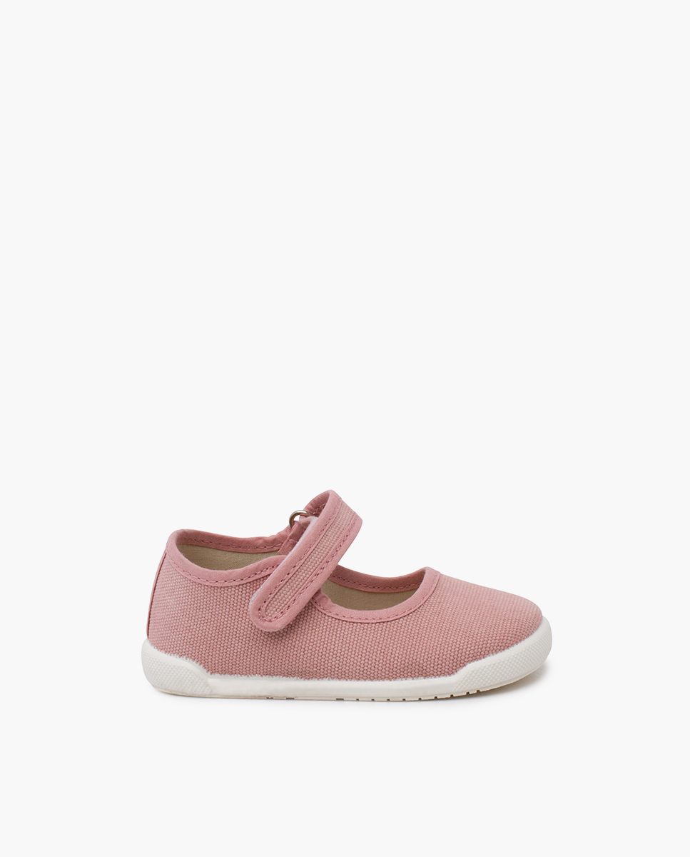 Pisamonas Merceditas barefoot lona canvas tira adherente