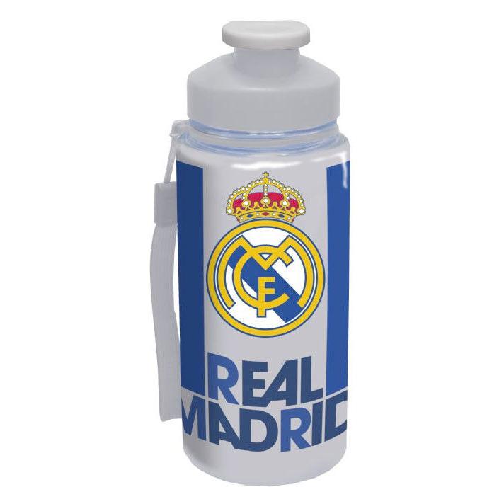Botella de Aluminio de 400 ml Futbol Real Madrid - Blanco