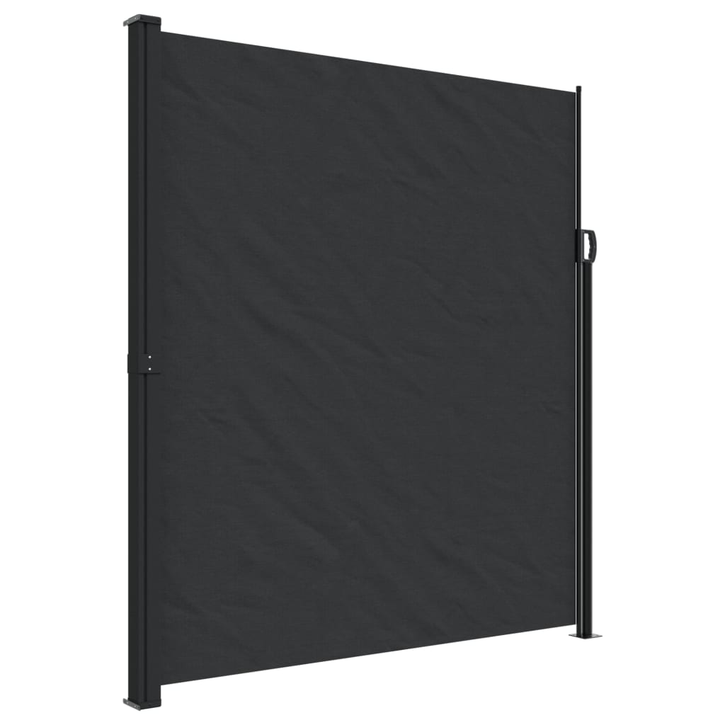 vidaXL Toldo lateral retráctil 220x500 cm Color Negro, Crema, Azul