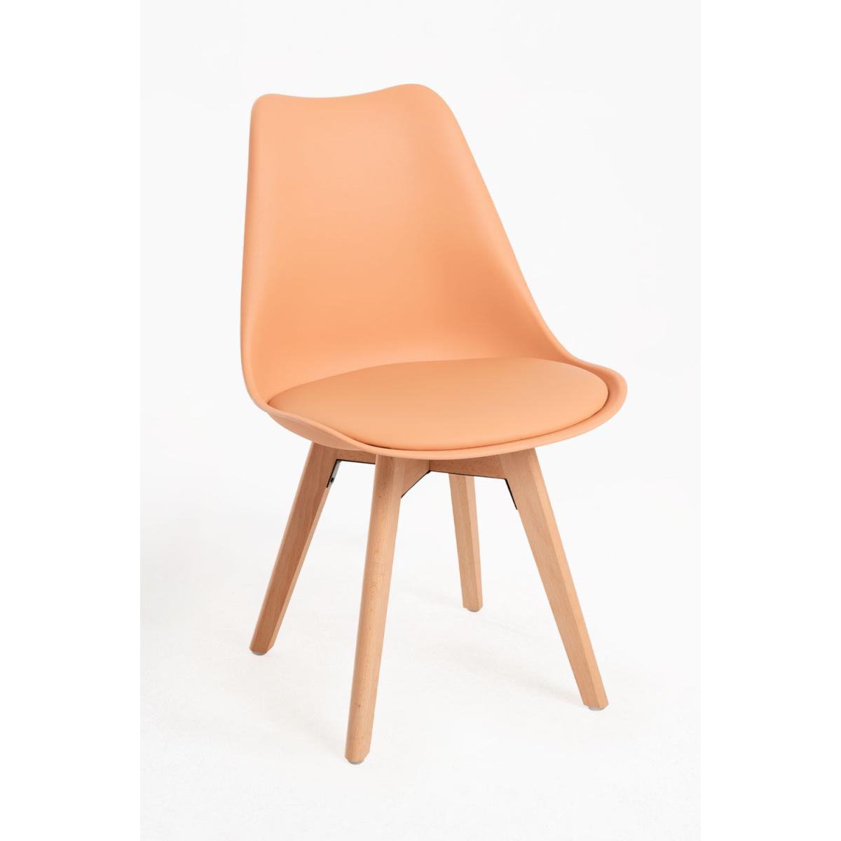 Regalos Miguel - Packs Sillas Comedor - Pack 2 Sillas Synk Basic - Naranja claro