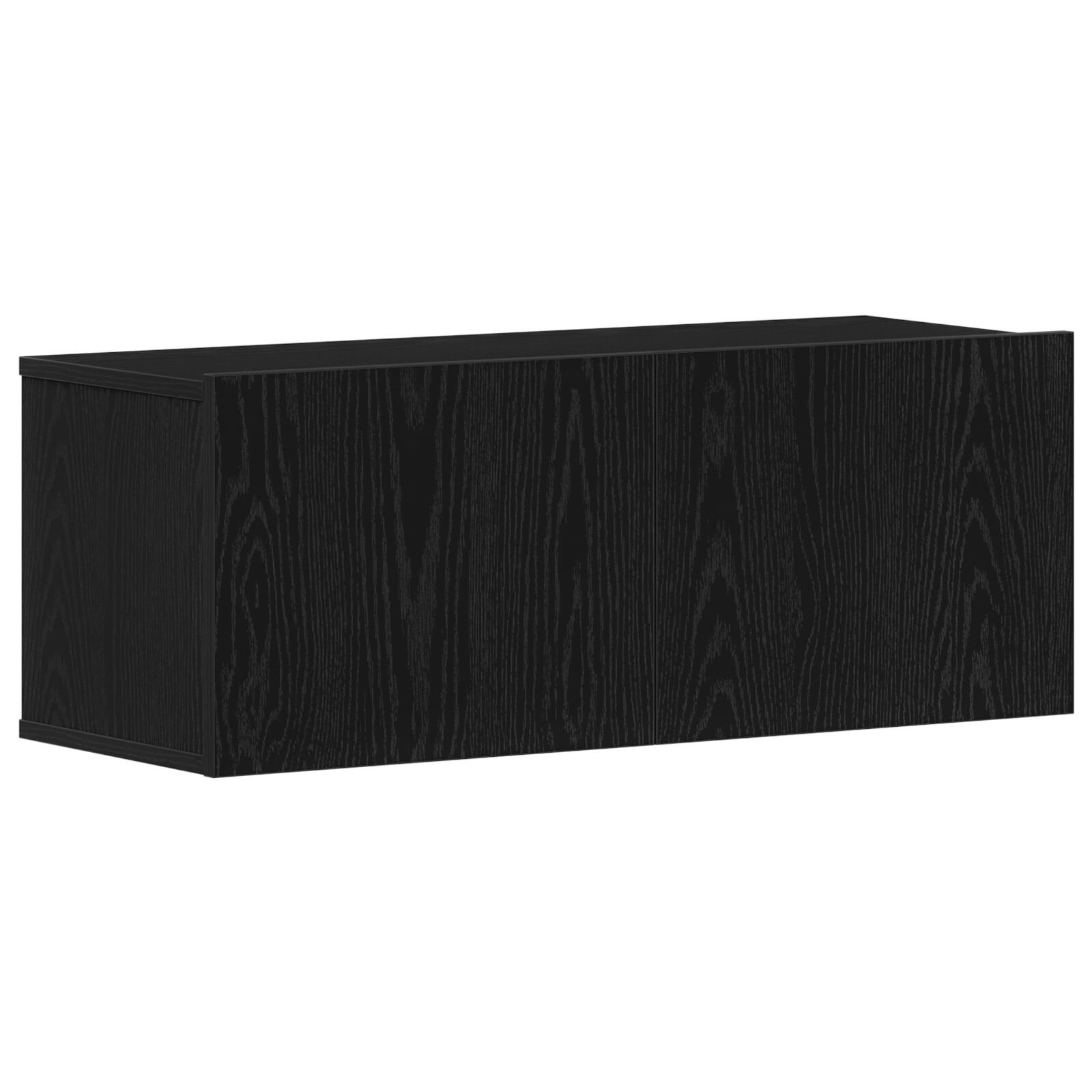 Soporte de TV de roble negro vidaXL 80x30x30 cm hecho de madera aglomerada