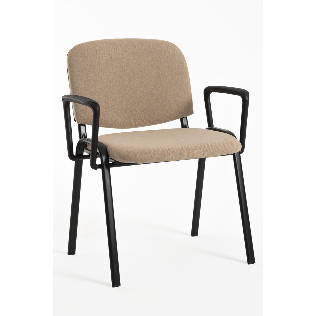 Regalos Miguel - Pack 4 Sillas de Oficina sin ruedas ni brazos Ofis con Brazos - Máxima Ergonomía - Ideal para Escritorio y Gaming