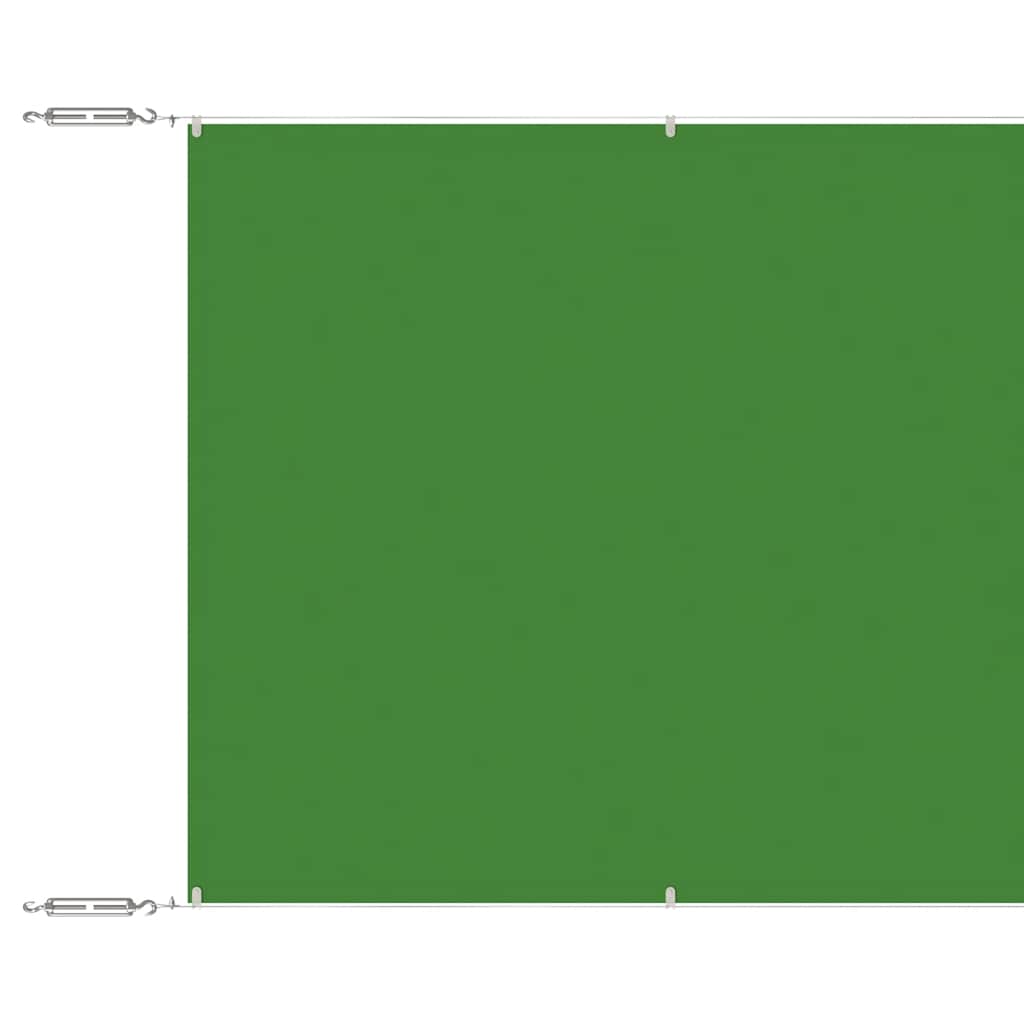 vidaXL Toldo vertical verde claro 100x1200 cm tela oxford