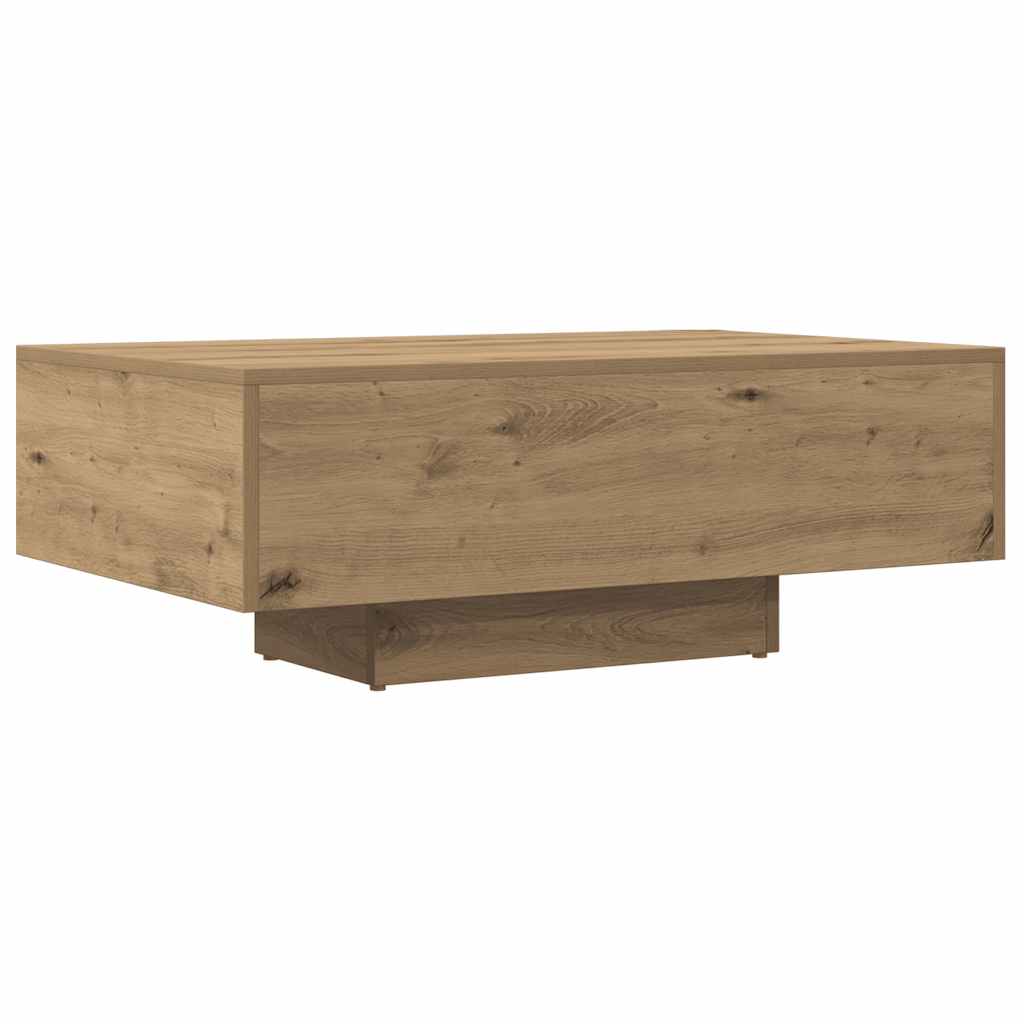 vidaXL Mesa de centro madera ingeniería roble artisan 85x55x31 cm