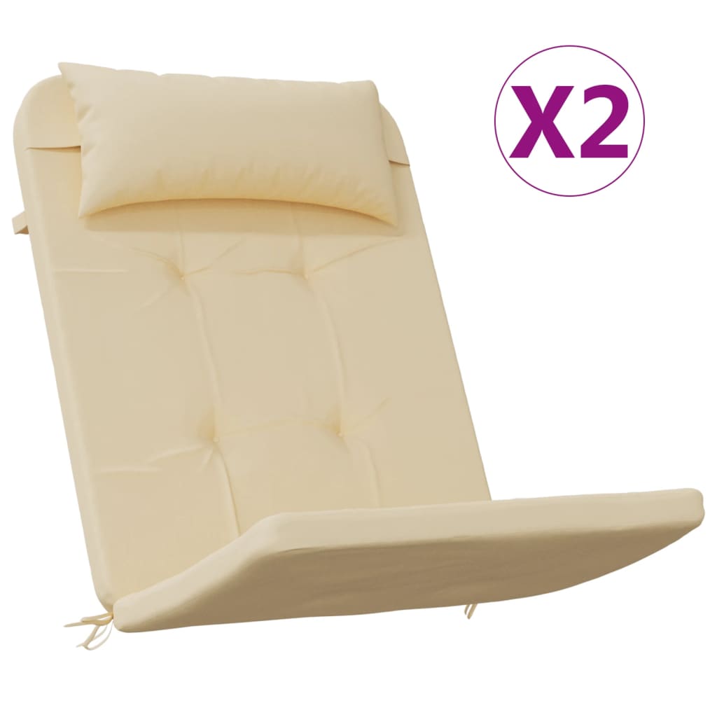 Vidaxl Cojines para Silla Adirondack 2 Uds Tela Oxford Color Antracita