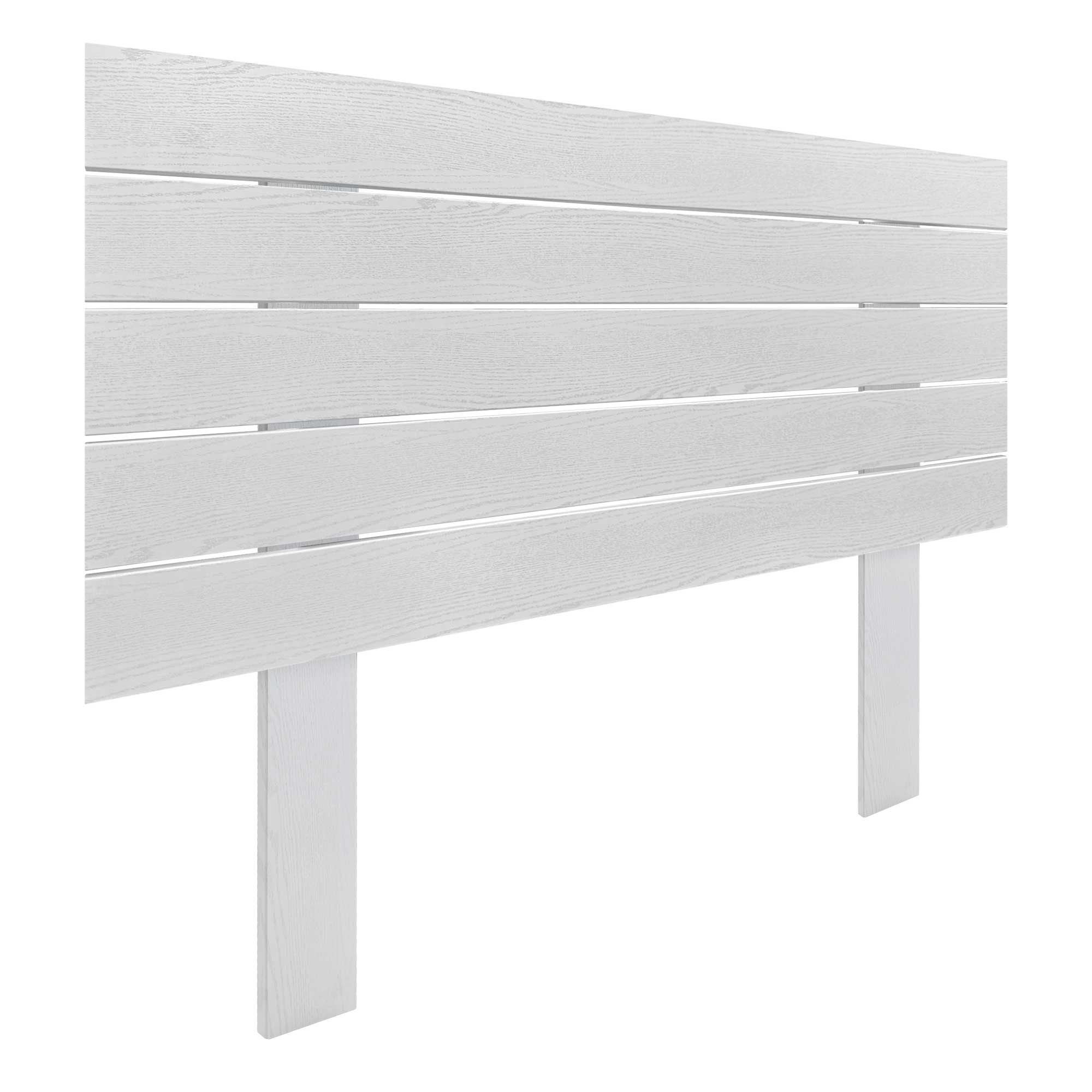 DHOME Cabecero de Madera reciclada DM Estilo Palet Horizontal con Patas Cama Palets Herrajes incluidos