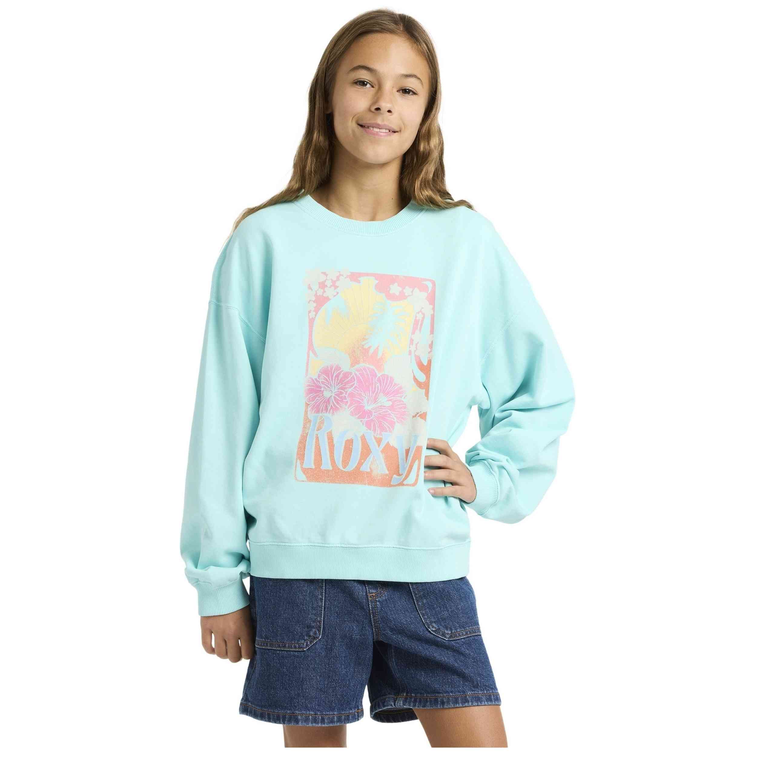 Sudadera Roxy modelo Lineup Crew Rg Terry en color Azul