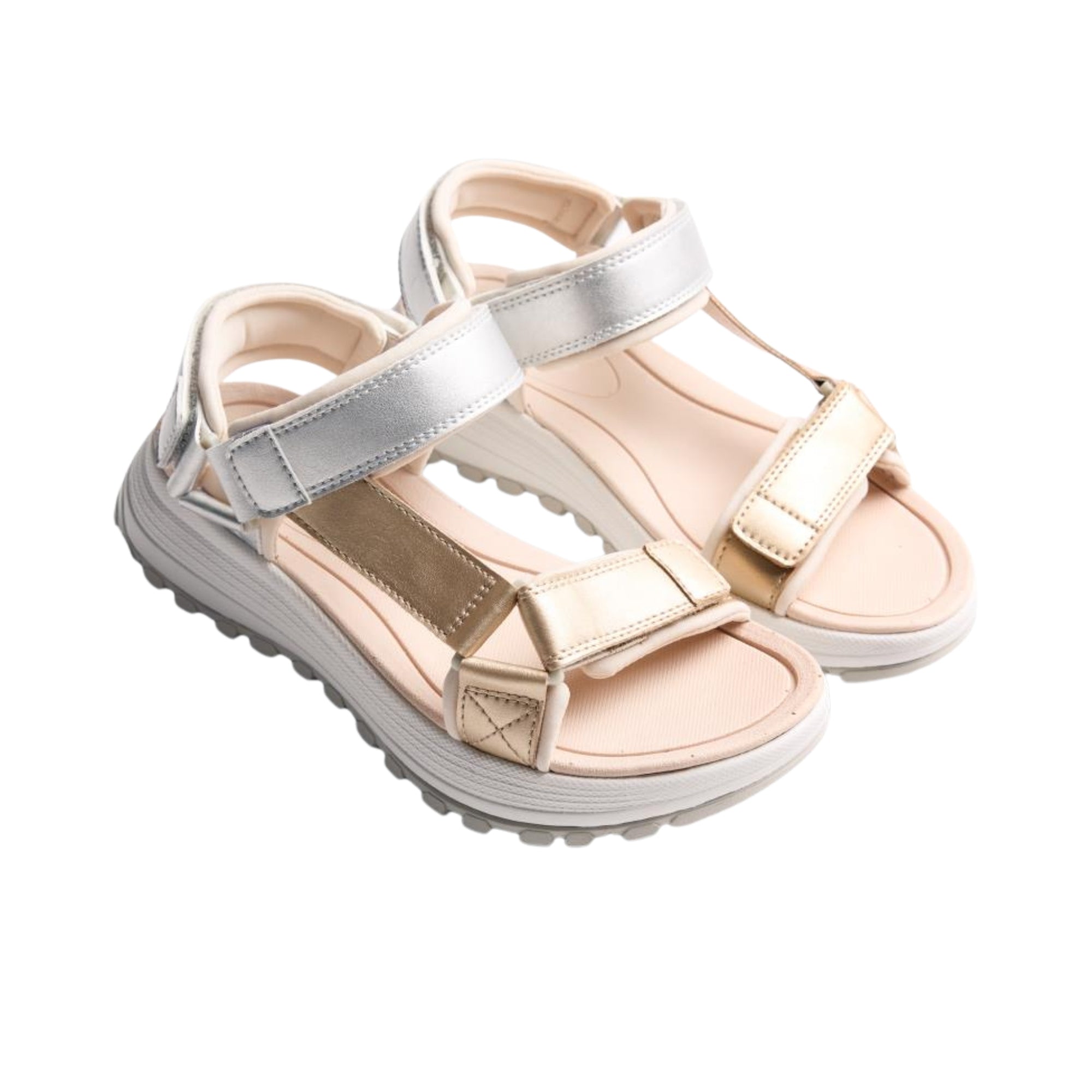 Gioseppo – Oyugis 79257-P-Plata – Sandalias Deportivas Plateadas Con Suela De Caucho - Mujer
