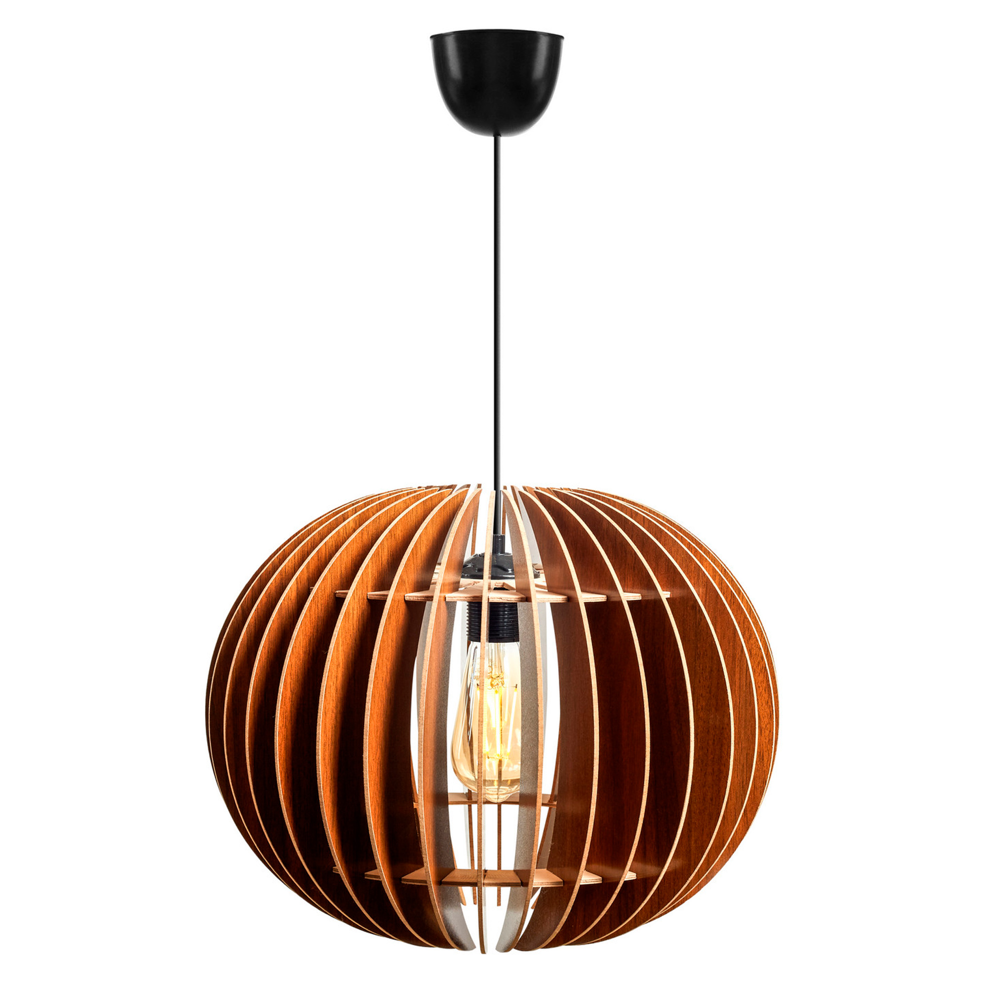 Lámpara de techo 70 cm. nogal, tipo E 27 Max 45 - 60 W WELLHOME