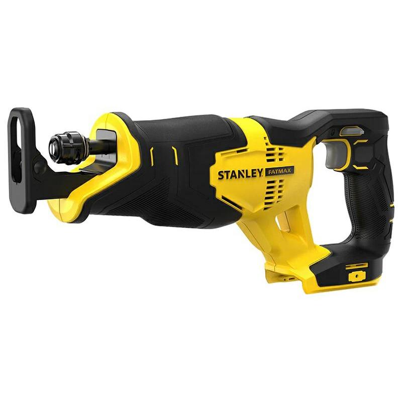STANLEY FATMAX Sierra de Sable V20 Litio V18, longitud de carrera 25mm, velocidad 0-3000 cpm, Motor sin Escobillas, Cambio de Hoja sin Herramientas, Sin Batería ni Cargador, SFMCS300B-XJ