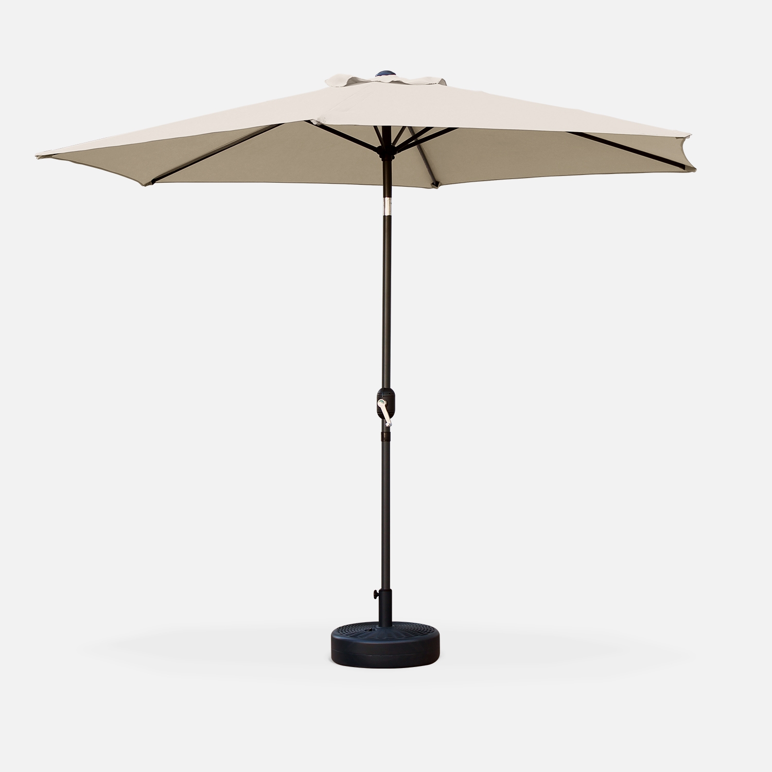 sweeek - Parasol redondo, 3x3m , Touquet , 294x294x243