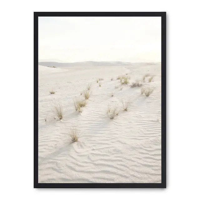 Cuadro desert landscape iv 30x40cm, Póster impreso en papel de primera calidad de 180gr, montado sobre marco de madera MDF acabado en negro., Naturaleza - Desierto