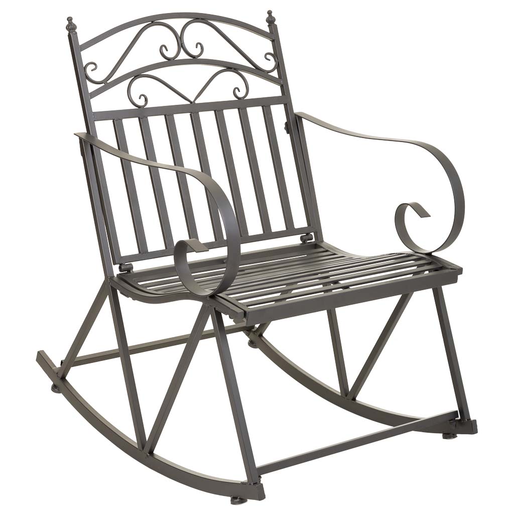 Sillon Balancin De Forja Marron 24x24x45cm, El mejor complemento para tu hogar