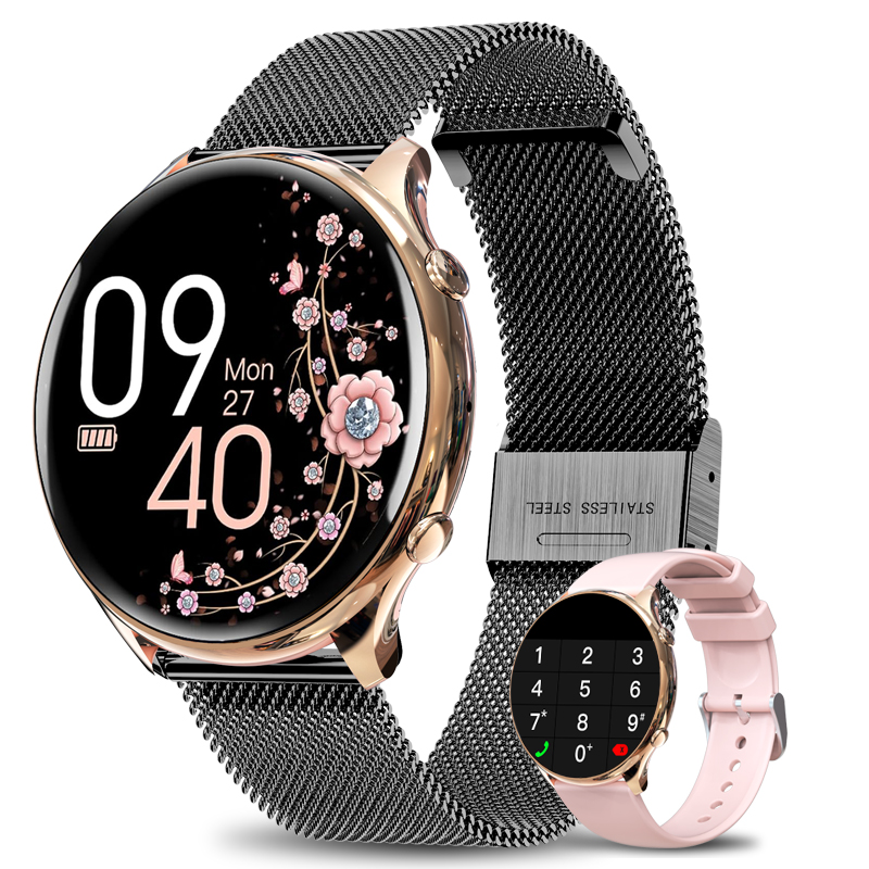 Reloj Inteligente Nuevo 2024 de para Mujeres con Función HD de Llamada Modo Deportivo 120+ Ritmo Cardíaco Presión Articular Regalo para Android e iOS