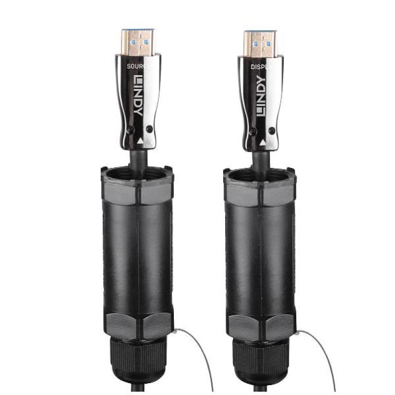 Cable HDMI 8K60 rugerizado híbrido fibra óptica, 10m