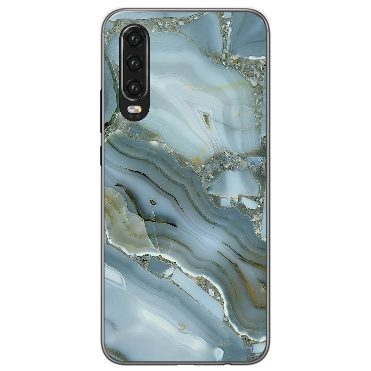 Tumundosmartphone Funda Gel Tpu para Huawei P30 diseño Mármol 09 Dibujos