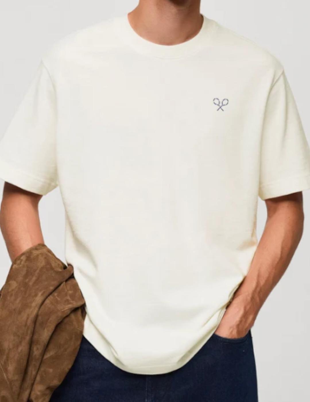 SILBON CAMISETA BLANCA LETTERING