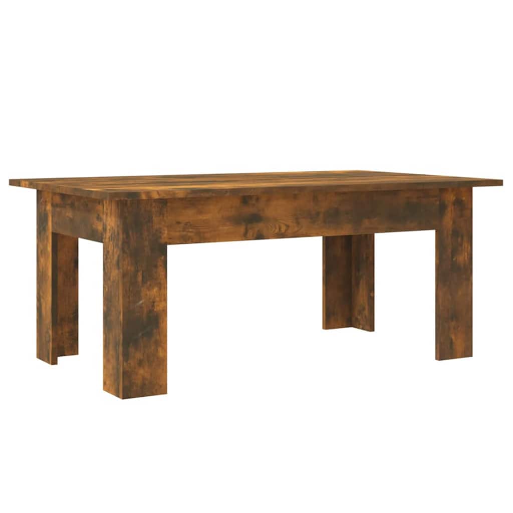 vidaXL Mesa de centro madera contrachapada madera envejecida en color Madera antigua/Roble ahumado/Roble artisan | estructura resistente ideal para salón dormitorio o estudio