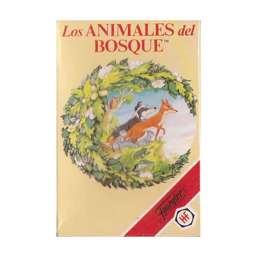 Fournier Baraja infantil de 33 cartas Los animales del bosque Original del año 1992 Juega con los personajes de la serie televisiva de animación Dibujos animados Instrucciones en español Serie nostalgia Vintage Retro