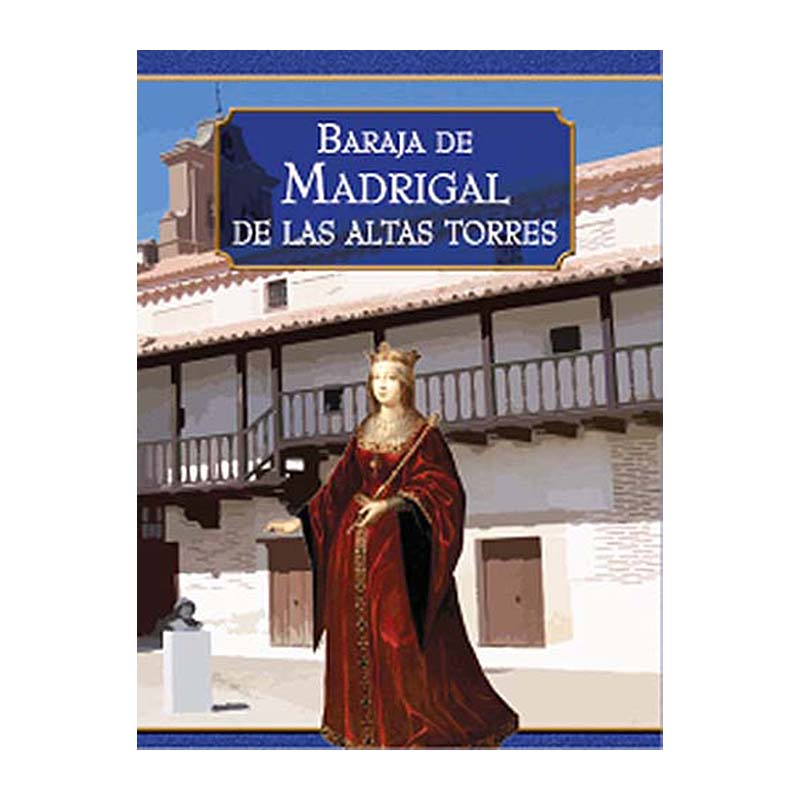 Naipecoleccion Baraja española de 40 cartas Madrigal de las altas torres Ávila Castilla y León Monedas Copas de vino Edición especial Coleccionista Mus Tute Brisca