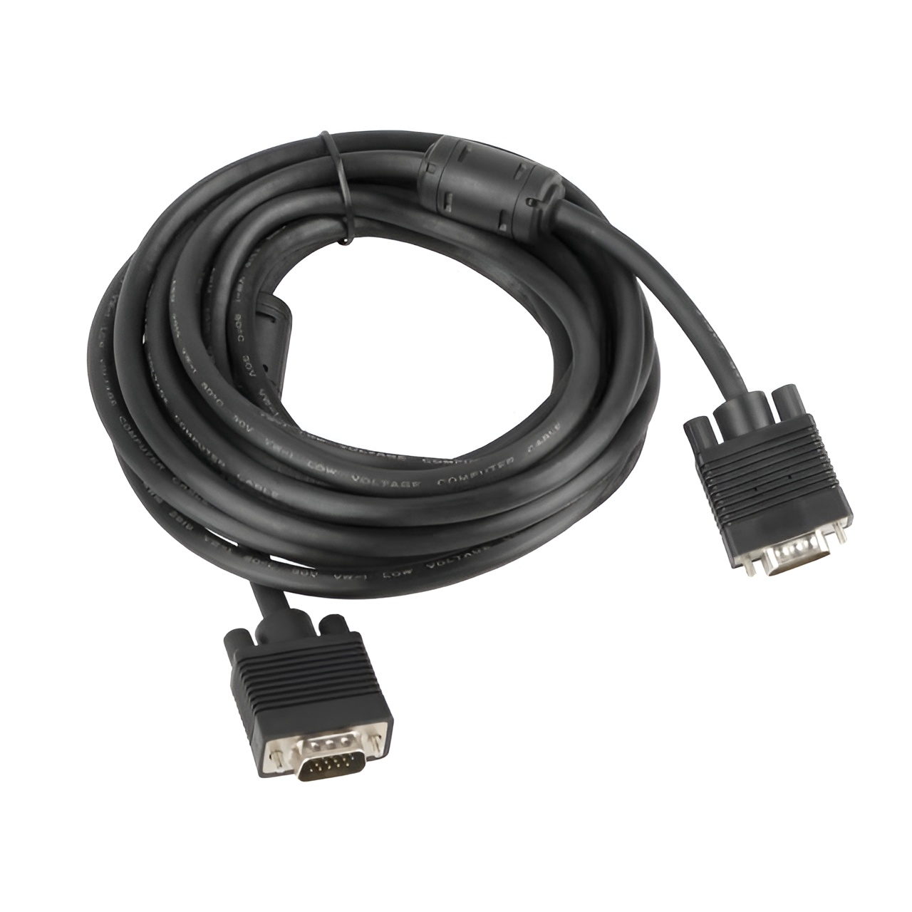 LANBERG CABLE VGA MACHO/MACHO FERRITA 5M NEGRO
