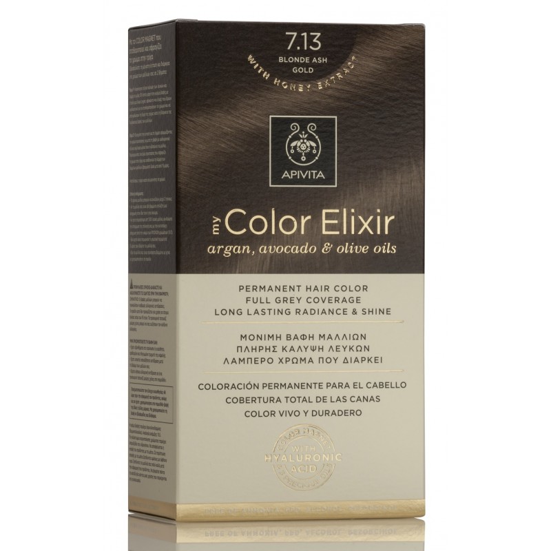 My Color Elixir N7.13 Rubio Ceniza Dorado - Apivita