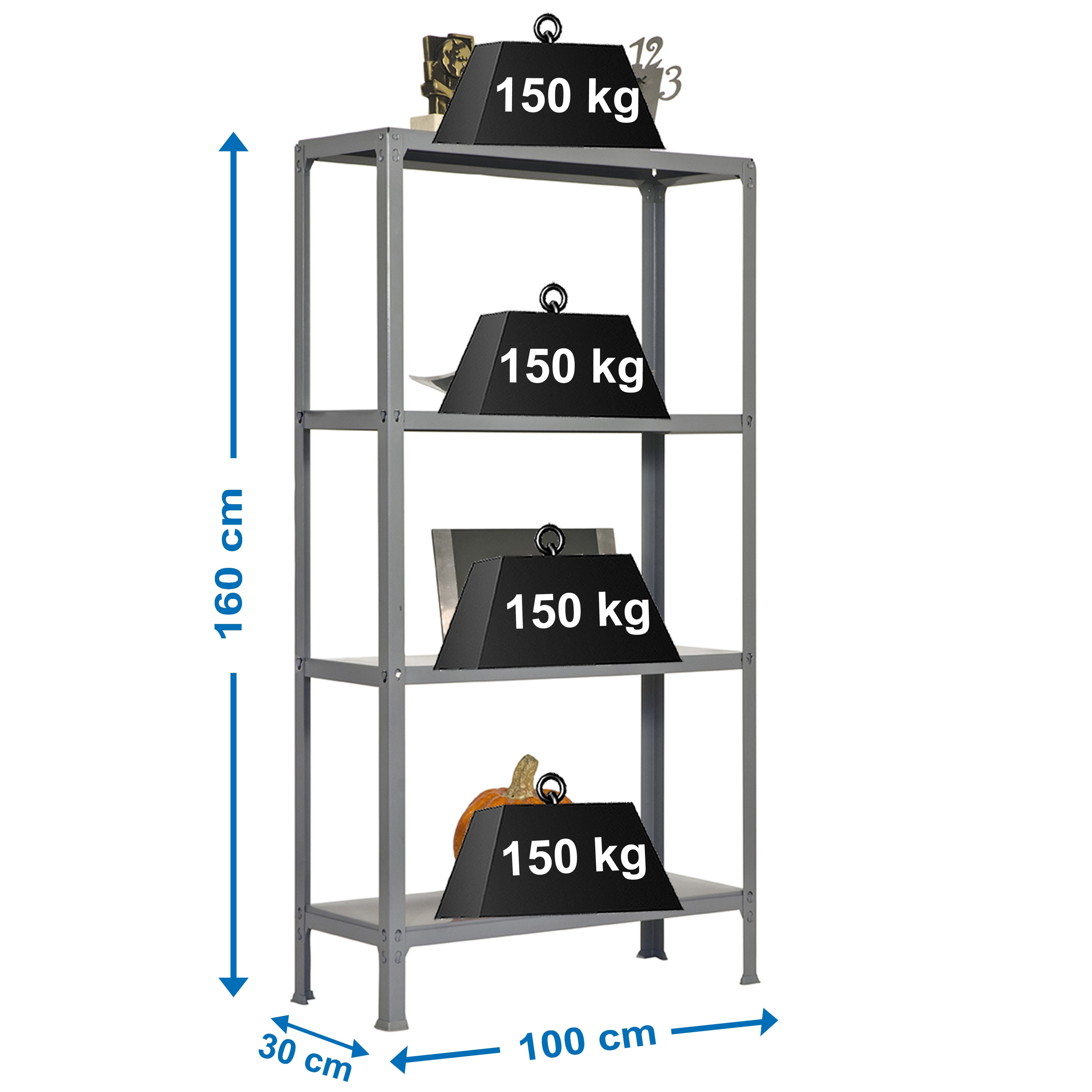 Estantería SIMONRACK Simonhome click plus 4/300 gris